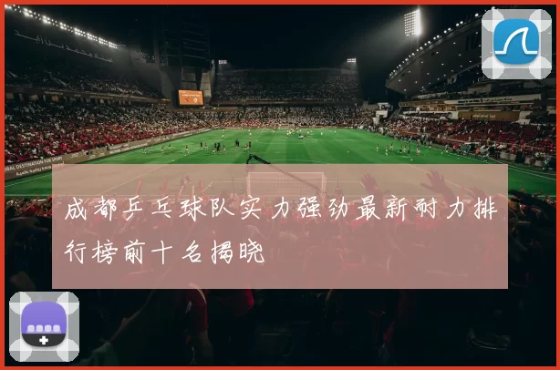 成都乒乓球队实力强劲最新耐力排行榜前十名揭晓